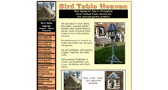 Desktop Screenshot of birdtableheaven.co.uk