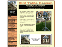 Tablet Screenshot of birdtableheaven.co.uk